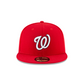 WASHINGTON NATIONALS EVERGREEN BASIC 59FIFTY FITTED HAT - RED