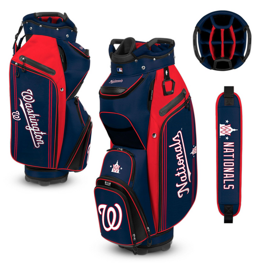 WASHINGTON NATIONALS TEAM EFFORT BUCKET III COOLER CART GOLF BAG