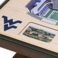 WEST VIRGINIA MOUNTAINEERS 25 LAYER 3D STADIUM LIGHTED END TABLE