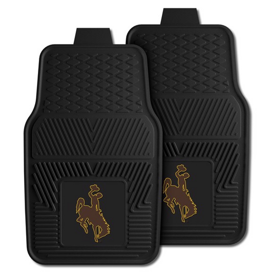 WYOMING COWBOYS VINYL CAR MAT SET