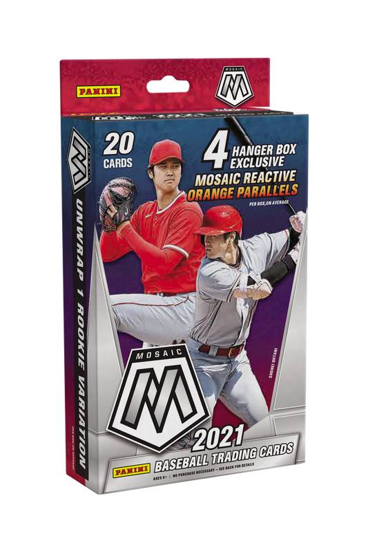 CAJA DE COLGADOR DE BÉISBOL CON MOSAICO PANINI MLB 2021-22