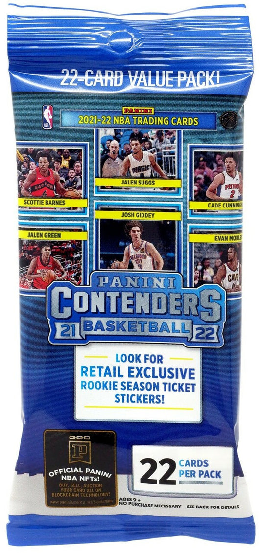 2021-22 PANINI NBA CONTENDERS BASKETBALL FAT PACKS