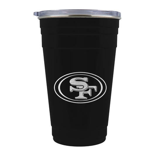 SAN FRANCISCO 49ERS BLACK TAILGATER TUMBLER
