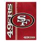 SAN FRANCISCO 49ERS SIGNATURE 50"X60" RASCHEL THROW BLANKET