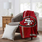 SAN FRANCISCO 49ERS SIGNATURE 50"X60" RASCHEL THROW BLANKET