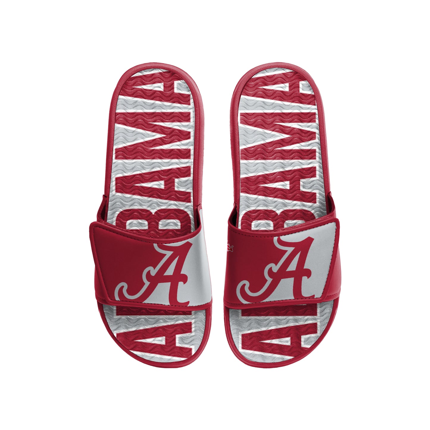 ALABAMA CRIMSON TIDE MEN'S BIG LOGO GEL SLIDE