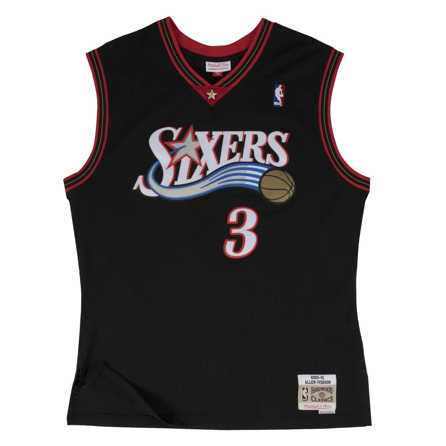 ALLEN IVERSON MEN'S MITCHELL & NESS 00-01' SWINGMAN JERSEY