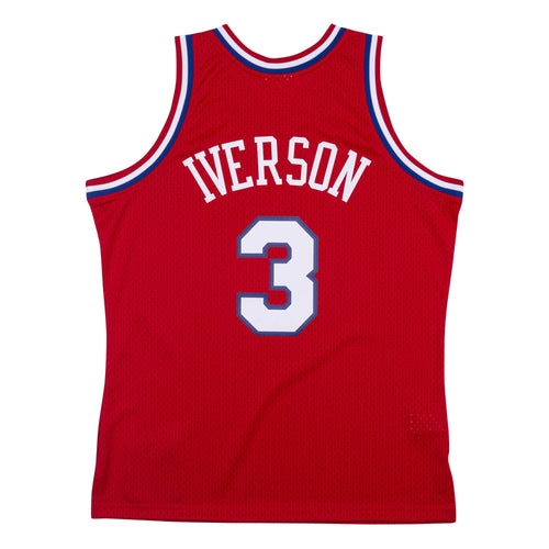 ALLEN IVERSON MEN'S MITCHELL & NESS 02-03' SWINGMAN JERSEY