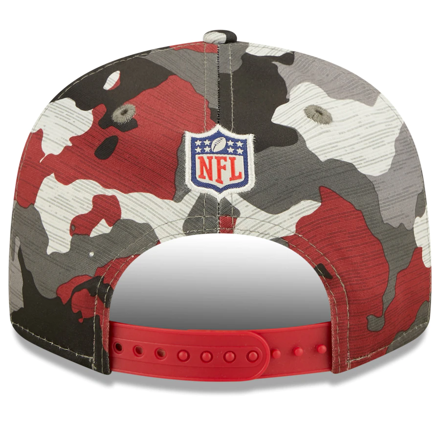 Men's New Era Camo Arizona Cardinals 2022 NFL Training Camp Official 9FIFTY Snapback Adjustable Hat