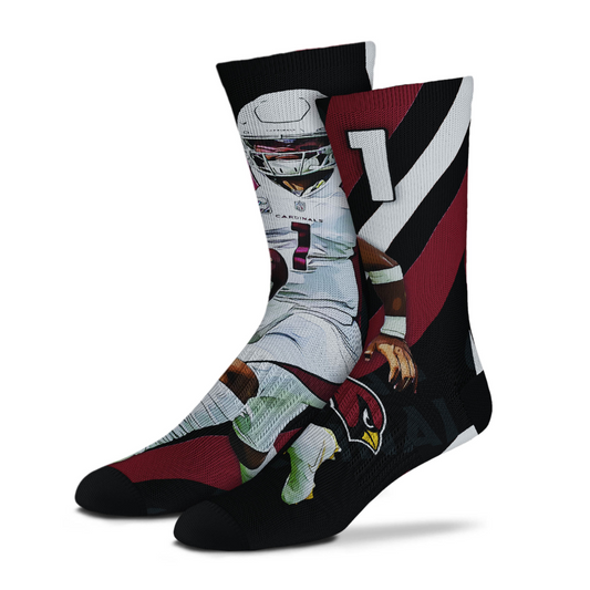 CALCETINES UNISEX CON RAYAS DE JUGADOR KYLER MURRAY DE LOS CARDENALES DE ARIZONA 