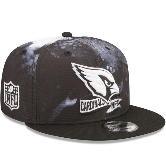 ARIZONA CARDINALS SIDELINE 9FIFTY SNAPBACK HAT - BLACK/ WHITE INK