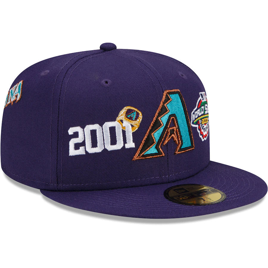 ARIZONA DIAMONDBACKS COUNT THE RINGS 59FIFTY FITTED