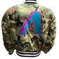 ARIZONA DIAMONDBACKS MEN'S ALPHA INDUSTRIES REVERSIBLE BOMBER JACKET
