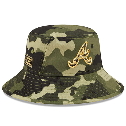 ATLANTA BRAVES 2022 ARMED FORCES BUCKET HAT