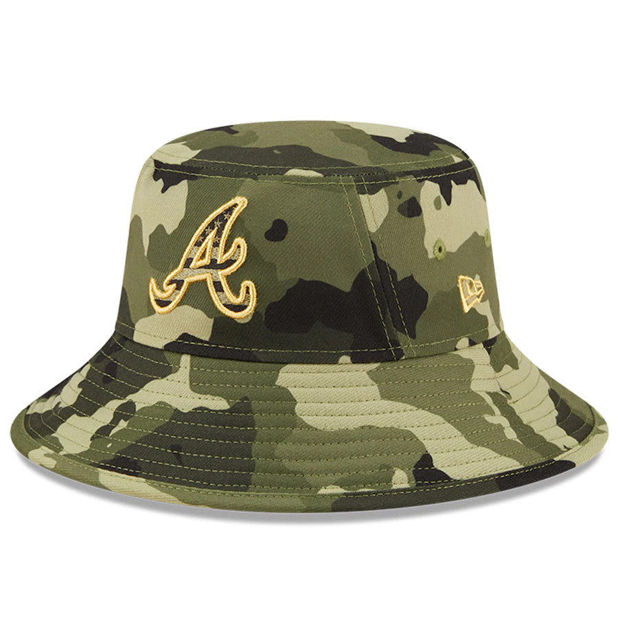 ATLANTA BRAVES 2022 ARMED FORCES BUCKET HAT