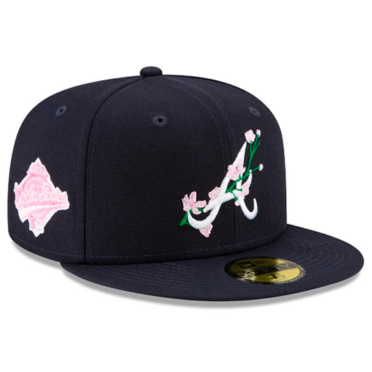 ATLANTA BRAVES BLOOM SIDEPATCH 59FIFTY FITTED HAT