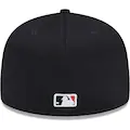 ATLANTA BRAVES SIDEPATCH 2021 WORLD SERIES 59FIFTY FITTED HAT - BLACK/ WHITE