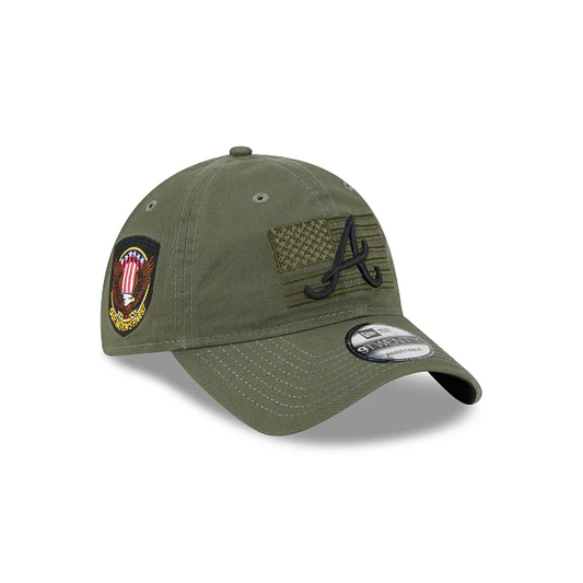 ATLANTA BRAVES 2023 ARMED FORCES 9TWENTY ADJUSTABLE HAT