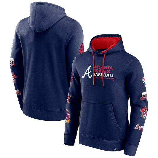 ATLANTA BRAVES MEN'S EXTRA INNINGS PULLOVER HOODIE SWEATSHIRT