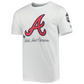 CAMISETA HISTORIC CHAMPS DE ATLANTA BRAVES PARA HOMBRE - BLANCO