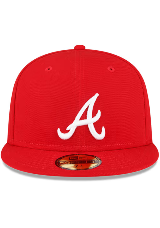ATLANTA BRAVES SIDEPATCH 2021 WORLD SERIES 59FIFTY FITTED - RED/WHITE