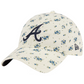 ATLANTA BRAVES WOMEN'S BLOOM 9TWENTY ADJUSTABLE HAT - CREAM
