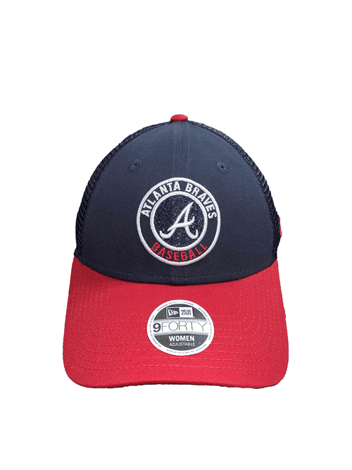 GORRA AJUSTABLE ATLANTA BRAVES GLITTER 9FORTY PARA MUJER