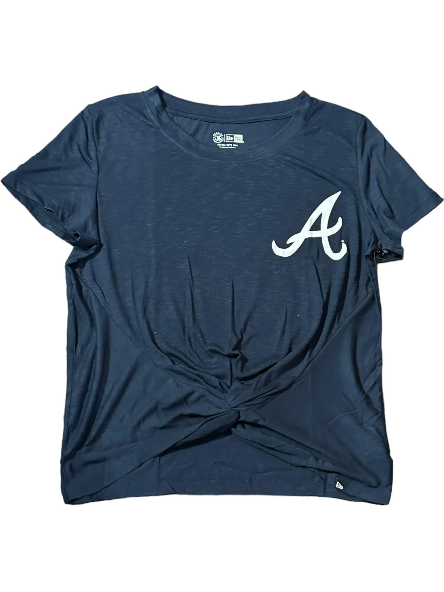 CAMISETA MUJER ESTAMPADO NUDO FRONTAL ATLANTA BRAVES