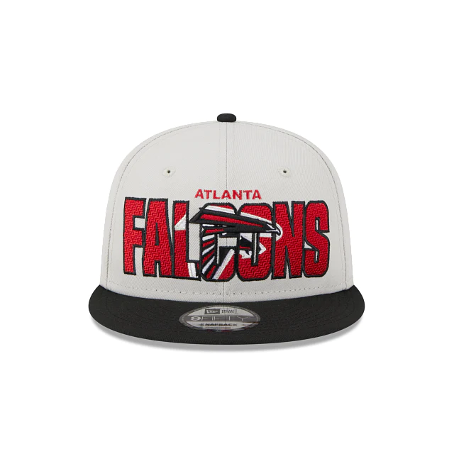 Atlanta Falcons 2023 Draft 9FIFTY Snapback Hat, White, NFL by New Era