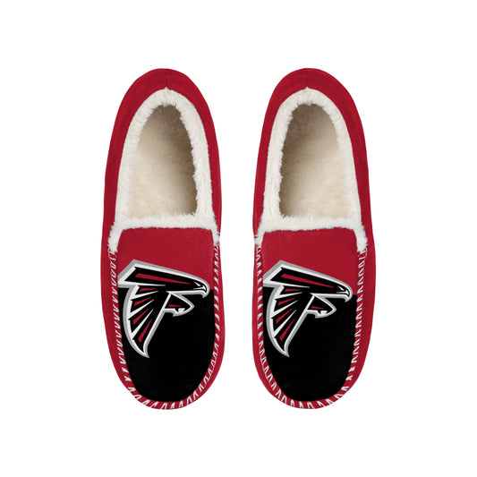 ATLANTA FALCONS MEN'S COLOR BLOCK MOCCASINS