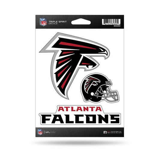 ATLANTA FALCONS TRIPLE SPIRIT DECAL