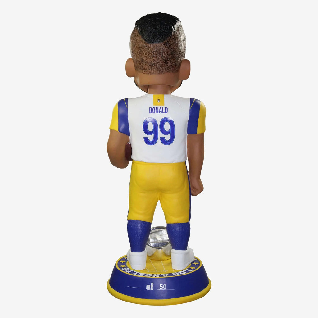 LOS ANGELES RAMS AARON DONALD SUPER BOWL LVI CHAMPIONS 3FT BOBBLEHEAD