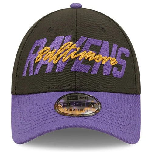 GORRA AJUSTABLE BALTIMORE RAVENS 2022 DRAFT 9FORTY