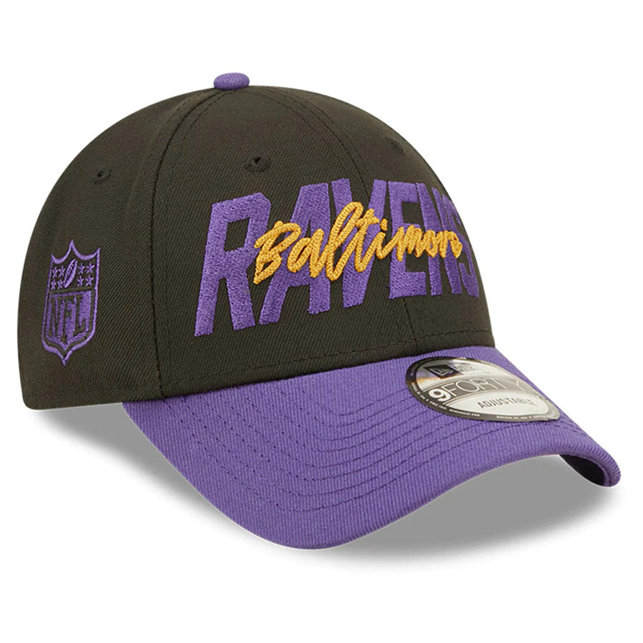 GORRA AJUSTABLE BALTIMORE RAVENS 2022 DRAFT 9FORTY