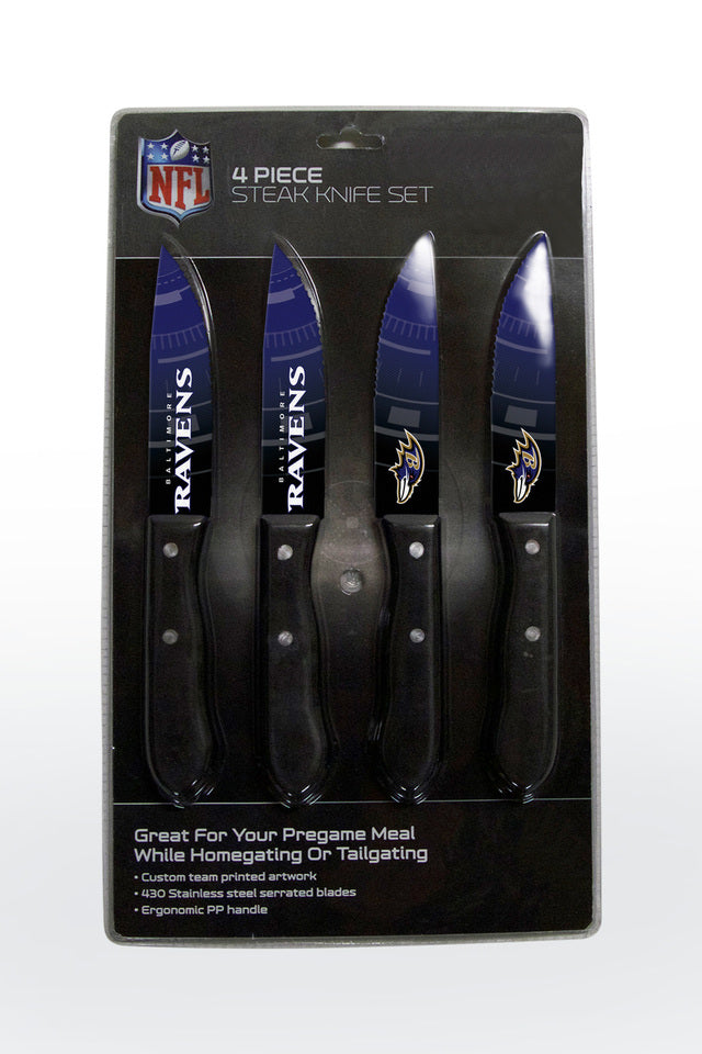 JUEGO DE 4 CUCHILLOS CUERVOS DE BALTIMORE