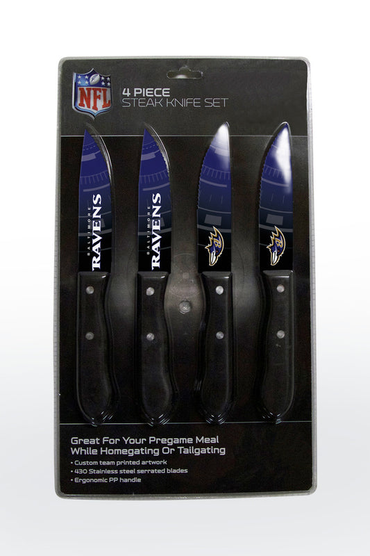 JUEGO DE 4 CUCHILLOS CUERVOS DE BALTIMORE