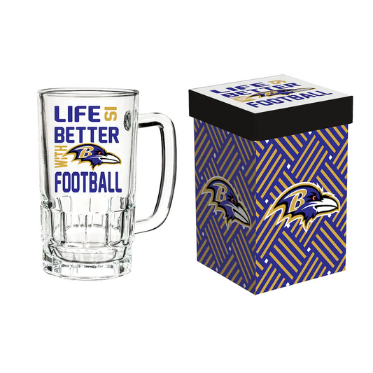 BALTIMORE RAVENS TANKARD CUP W/ BOX