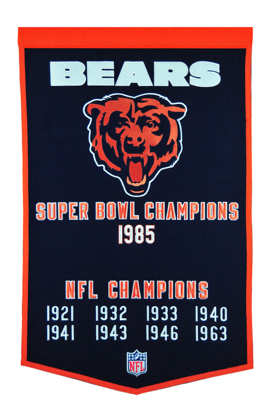 CHICAGO BEARS DYNASTY BANNER