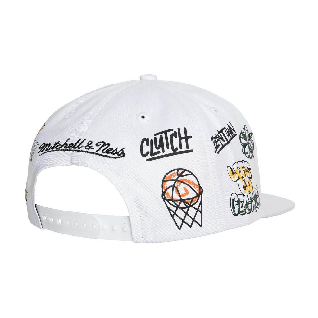 BOSTON CELTICS HAND DRAWN SNAPBACK