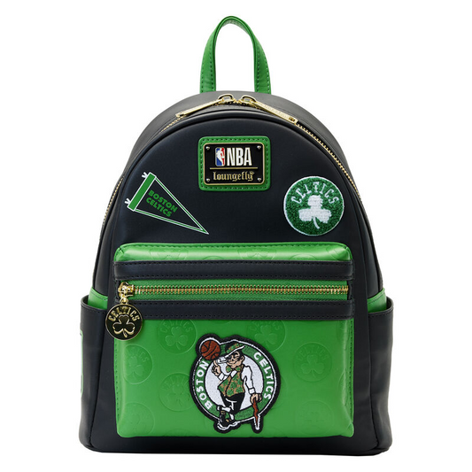 MOCHILA MINI LOUNGEFLY DE LOS BOSTON CELTICS