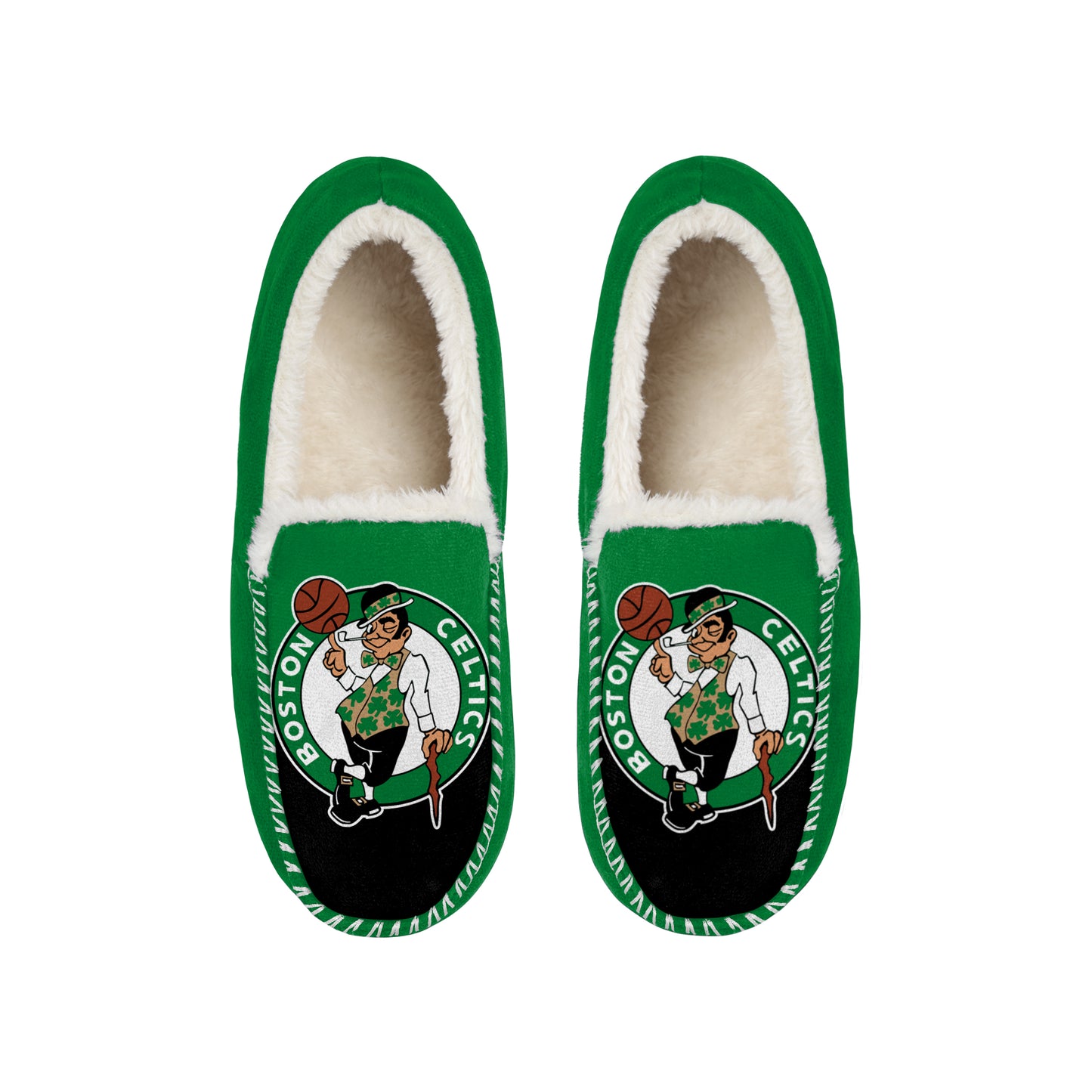 BOSTON CELTICS MEN'S COLOR BLOCK MOCCASINS