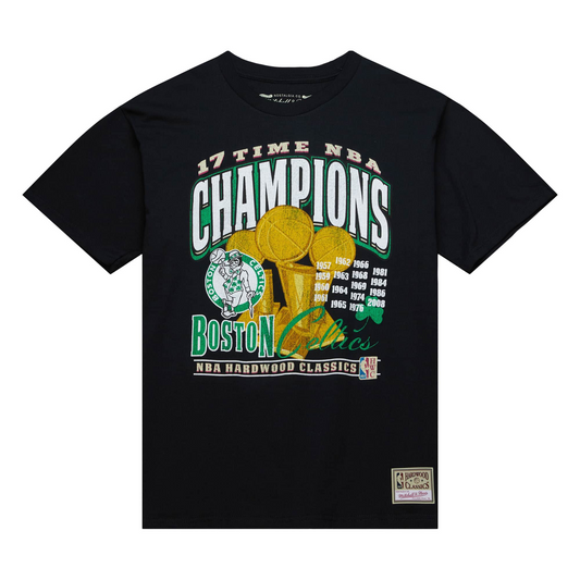 BOSTON CELTICS MEN'S MITCHEL & NESS FINALS T-SHIRT