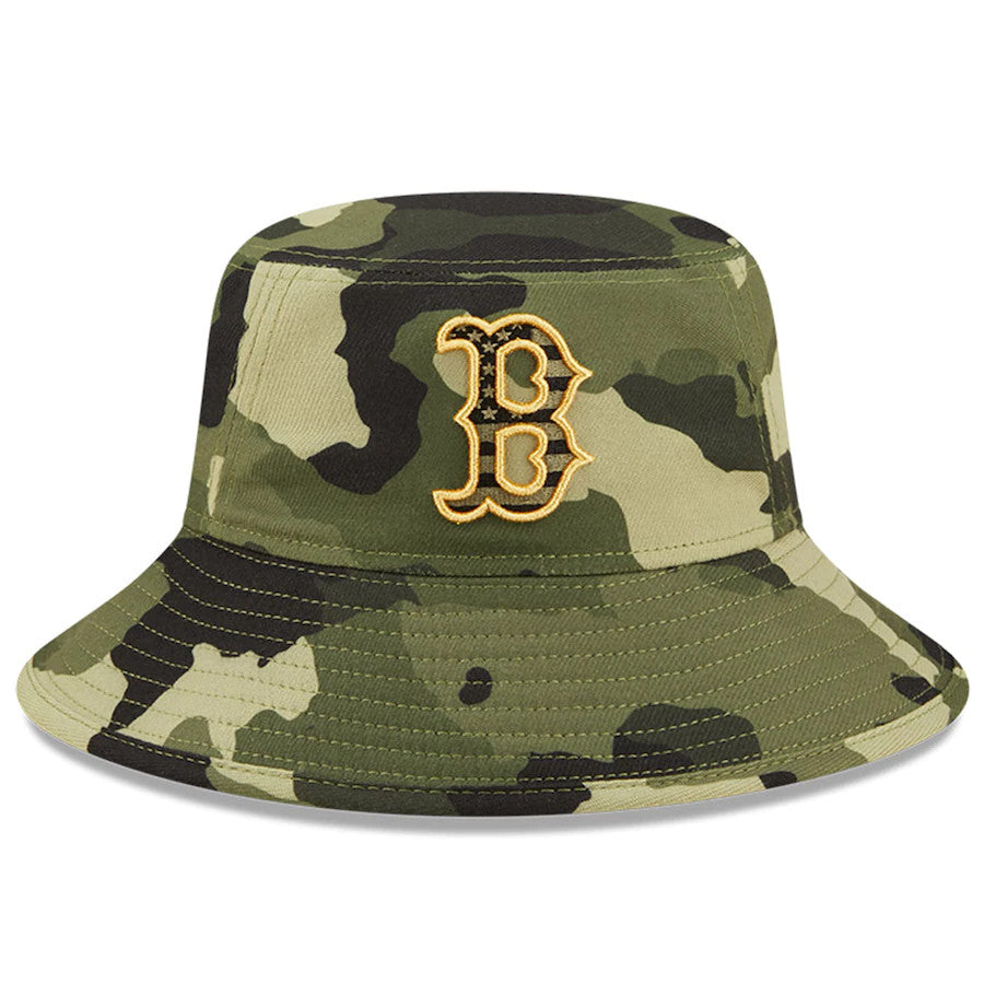 BOSTON RED SOX 2022 ARMED FORCES BUCKET HAT