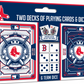 BOSTON RED SOX 2-PACK CARD AND DICE SET
