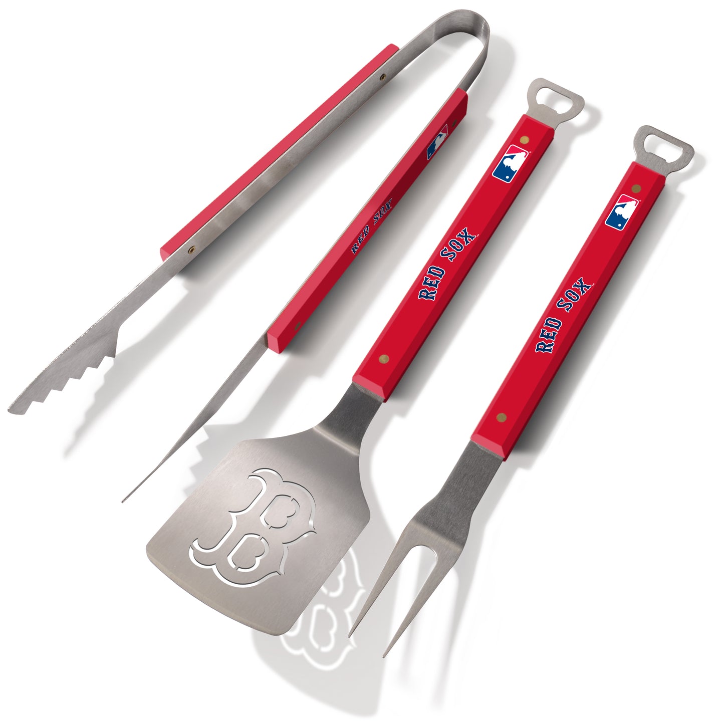 BOSTON RED SOX 3-PIECE SPORTULA BBQ UTENSIL SET