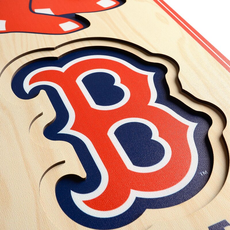 BOSTON RED SOX 3D STADIUM VIEW WOOD BANNER