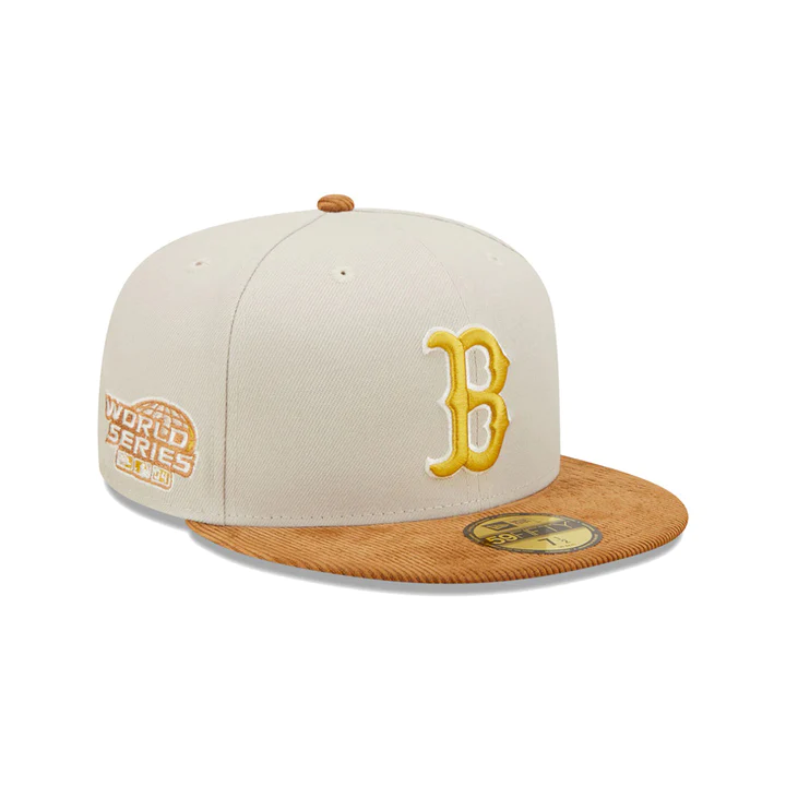 BOSTON RED SOX CORD VISOR 59FIFTY FITTED HAT (CORDUROY BRIM)