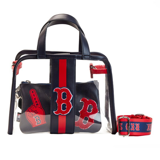 BOSTON RED SOX LOUNGEFLY STADIUM CROSSBODY BAG WITH POUCH
