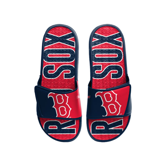 BOSTON RED SOX MEN'S BIG LOGO GEL SLIDE