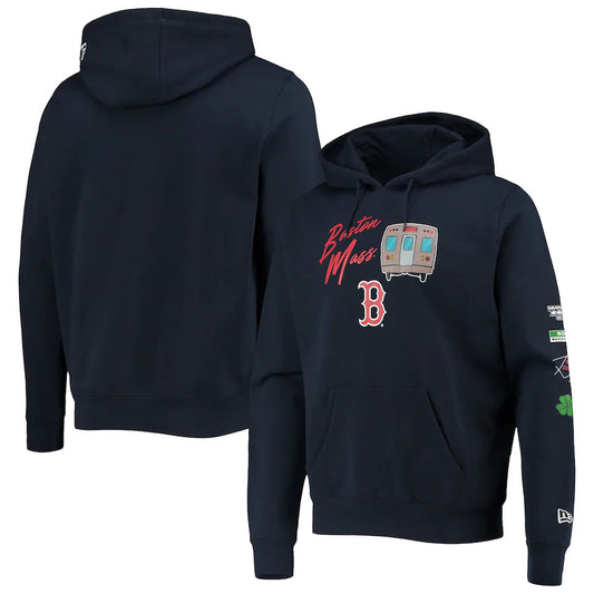 BOSTON RED SOX MEN'S CITY TRANSIT HOODIE SWEATSHIRT